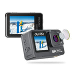 Professional Ourlife 6K 30fps 1080P 120fps sports action camera with EIS and waterproof 30 meters Lootquake LLC