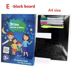 Educational Toy Drawing Board Tablet Graffiti 1pc A4 A3 Led Luminous Magic Raw With Light-fun - SJB-DIAMOND ELITES