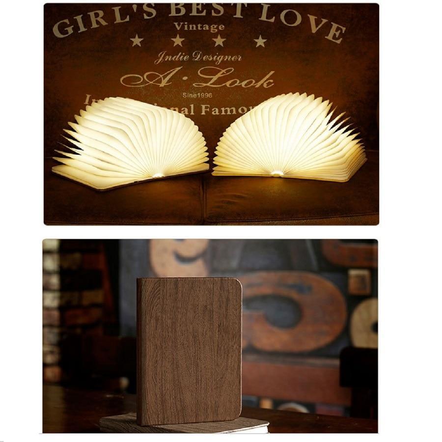 STEVVEX USB LED Book Lights Home Bedside Reading Lighting Rechargeable Magnetic Colorful Foldable Wooden Desk Lamp Best For Birthday or Valentine Gift - SJB-DIAMOND ELITES