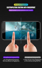 9D Full Protection Glass For iPhone 7 8 6 6S Plus Transparent Screen Protector For iPhone 5 5C 5S SE 2020 Tempered Glass Film Tempered Glass Screen Protector Guards Protects From Crash & Scratch