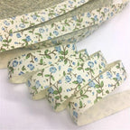 5Y 1.5cm/2.5cm Flowers Printed Cotton Floral Ribbon For Handmade DIY Craft Scrapbook Gift Packing Easter Wedding Christmas Deco Lootquake LLC