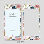 3D Curved Edge Tempered Glass for iPhone 6 6s 7 8 Plus Fashion Flowers Pattern Screen Protector Protective Film Tempered Glass Screen Protector Designed for iPhone Stevvex