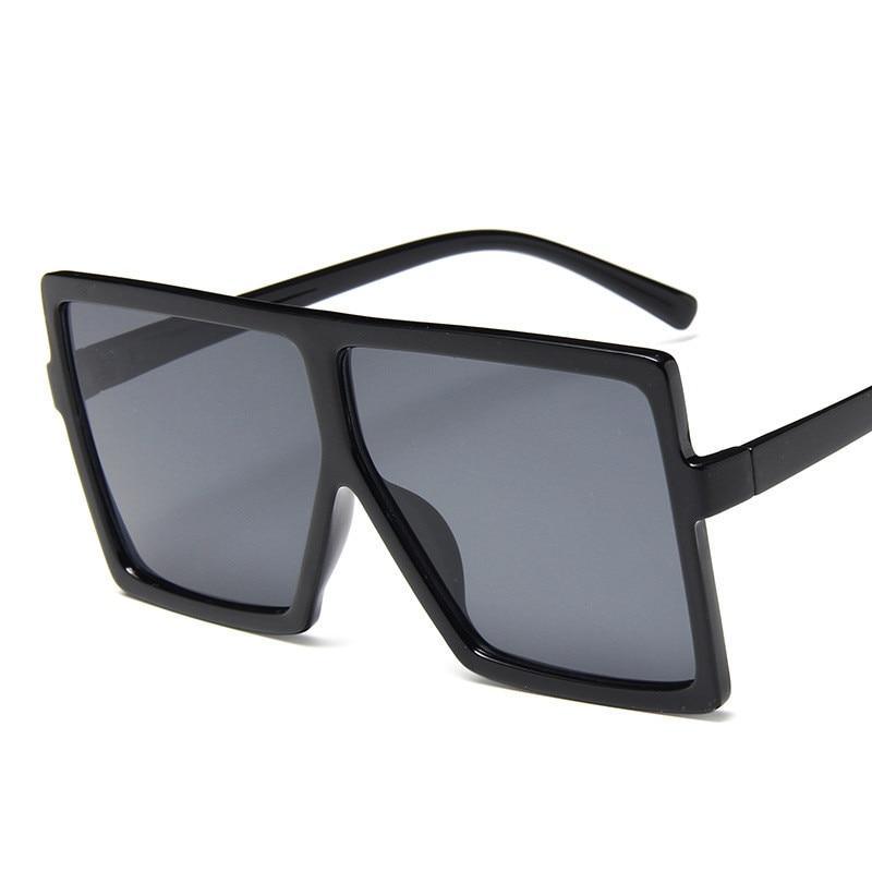 Oversized Modern Luxury Big Frame Square Women Sunglasses New Brand Designer With UV400 Protection Sunglasses oculos masculino - SJB-DIAMOND ELITES