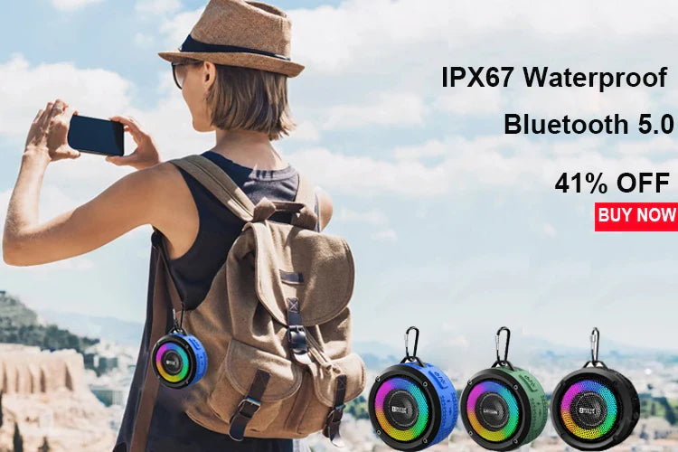 New Mini Bluetooth Speaker Wireless Bluetooth Sound Box with LED Display Alarm Clock Hifi TF Card MP3 Music Play For PC Phone Lootquake LLC