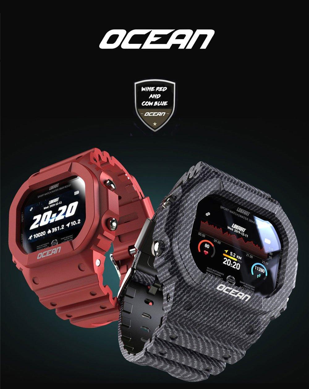 Military Ocean Army Smart Watch For Menand Woman For  Fitness and Sport With Tracker Blood Pressure Message Push Heart Rate Monitor and Clock Smartwatc For Android - SJB-DIAMOND ELITES