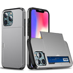Men Luxury Wallet Card Holder Slot Phone Case For iPhone 13 Pro 12 Pro Max Business Phone Card Holder Bumper Cover Storage Case Compatible With iPhone Stevvex