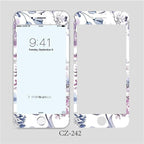 3D Curved Edge Tempered Glass for iPhone 6 6s 7 8 Plus Fashion Flowers Pattern Screen Protector Protective Film Tempered Glass Screen Protector Designed for iPhone Stevvex