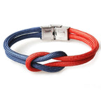 New Elegant Fashion Multi-Layer Concentric Modern Knot Rope Men Anchor Luxury Bracelet Charm Fine Bracelets For Women Fold Over Clasp Navy Style Jewelry - SJB-DIAMOND ELITES