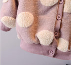 Modern Newborn Baby Girl Clothes Long Sleeve Fleece Cashmere Coat for Toddler Girls Sweaters In Modern Style