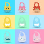 Adjustable Oil-proof  Food Grade Silicone Drool bib Soft And Comfortable Saliva Towel Lunch Baby Bib For Babies and Kids