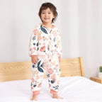 Baby Sleeping Bag Cute Flowers Print Toddler Sleepwear Walk Play Pajamas 2.5Tog Thick Winter Keep Warm Sleepsack 1-4 Years