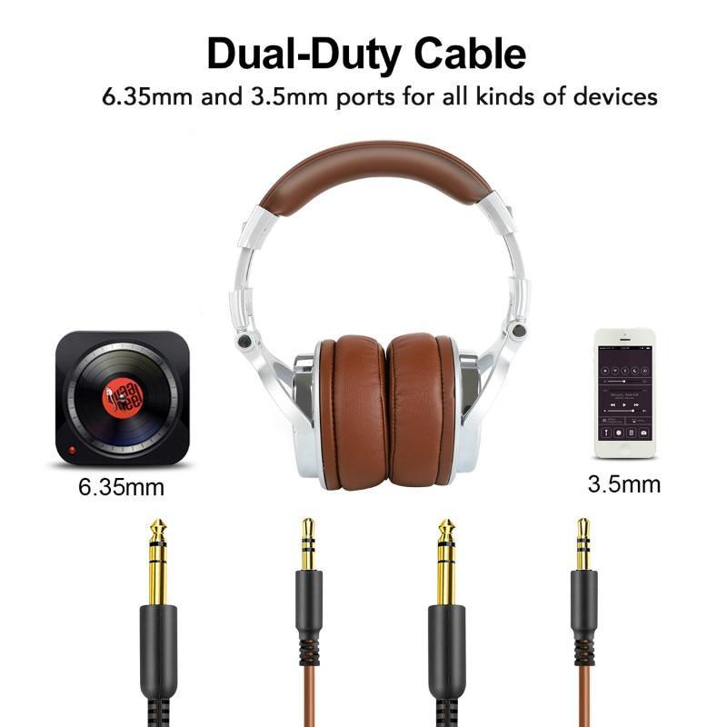 Studio ProffesionalDJ  Headphones Dynamic Stereo DJ Headphone With Microphone HIFI Wired Headset Monitoring For Music Phone - SJB-DIAMOND ELITES