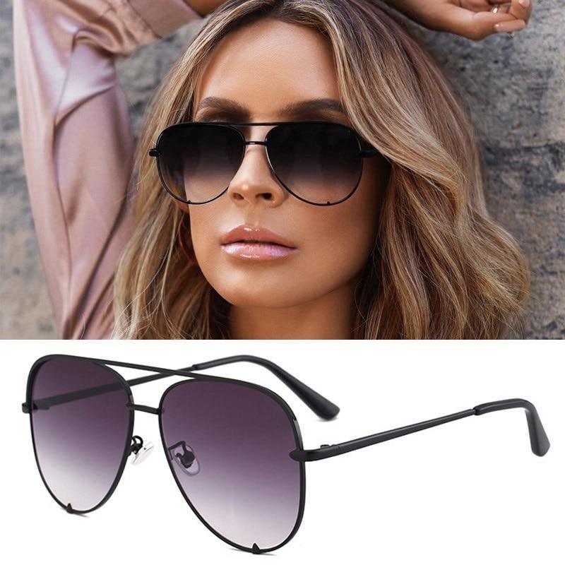 Luxury Lady Vintage Round Metal  Sunglasses For  Driving Black Retro Mirror Sunglasses Woman  Shade Sunglasses With  UV400 Protection - SJB-DIAMOND ELITES