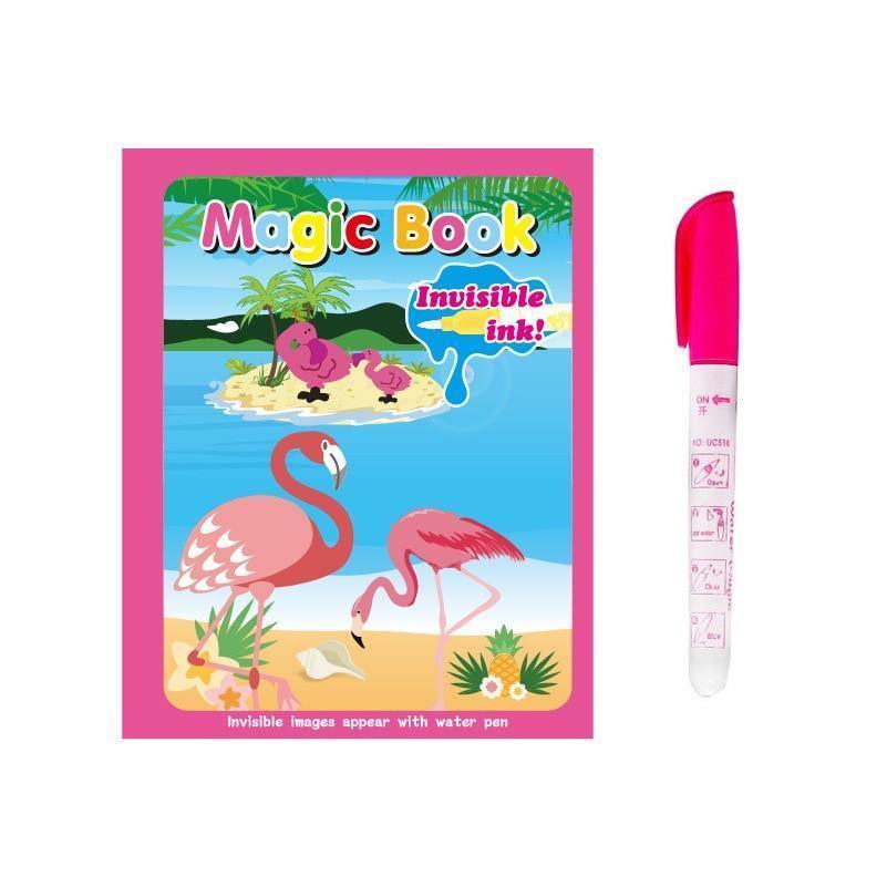 1pcs Magical Book Water Drawing Coloring Cartoons Books Doodle Pen Painting Drawing Board For Kids Toys Birthday Gift - SJB-DIAMOND ELITES