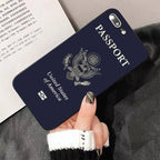 Fashion Passport Phone Case For Iphone 13 8 7 6 6s Plus X 5s Se 2020 Xr 11 12 Pro Xs Max Soft Cover Silicone Bumper Case Stevvex