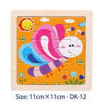 38 Style Cartoon Wooden Puzzle Children Animal/ Vehicle Toy For  2-6 Year Baby Early Educational Toys for Kids