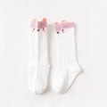 White Baby Sock Non Slip Cotton Long Socks Newborn Knee High Socks For Baby Girls Super Elastic Cute Design Stevvex