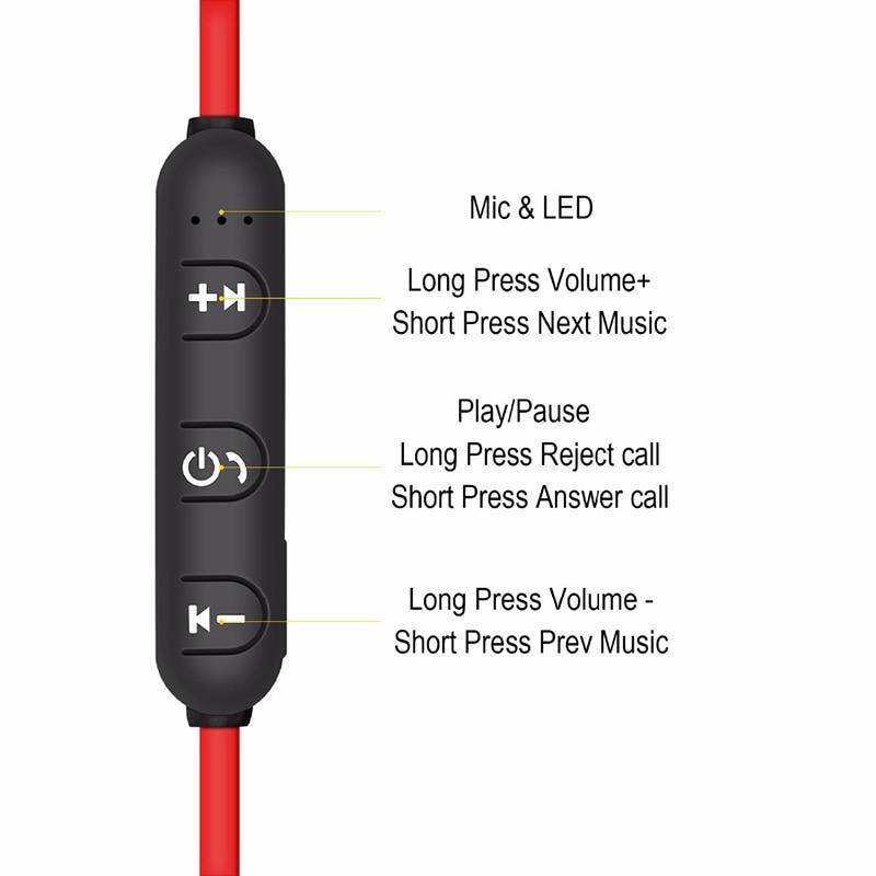 Luxury Modern New 5.0 Bluetooth Earphone Sports Neckband Magnetic Wireless earphones Stereo Earbuds Music Metal Headphones With Mic For All Phones - SJB-DIAMOND ELITES