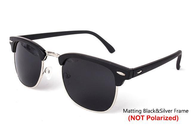 Luxury Popular  Famous Retro Semi-Rimless Brand Designer Sunglasses For Women and Men Polarized Classic Oculos De Sol Gafas Retro EyeglassesWith UV400  Sunglasses - SJB-DIAMOND ELITES