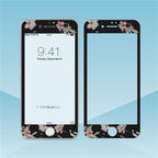 Flowers Cartoon Screen Protector For iPhone 13 12 11 Pro Max Soft Edge Tempered Glass on For iPhone XS MAX XR 7 8 PLUS Lovely Easy Installation Frame 9H Hardness Full Coverage Bubble Free Cute Lovely Cherry Blossom Design Glass For iPhone Stevvex