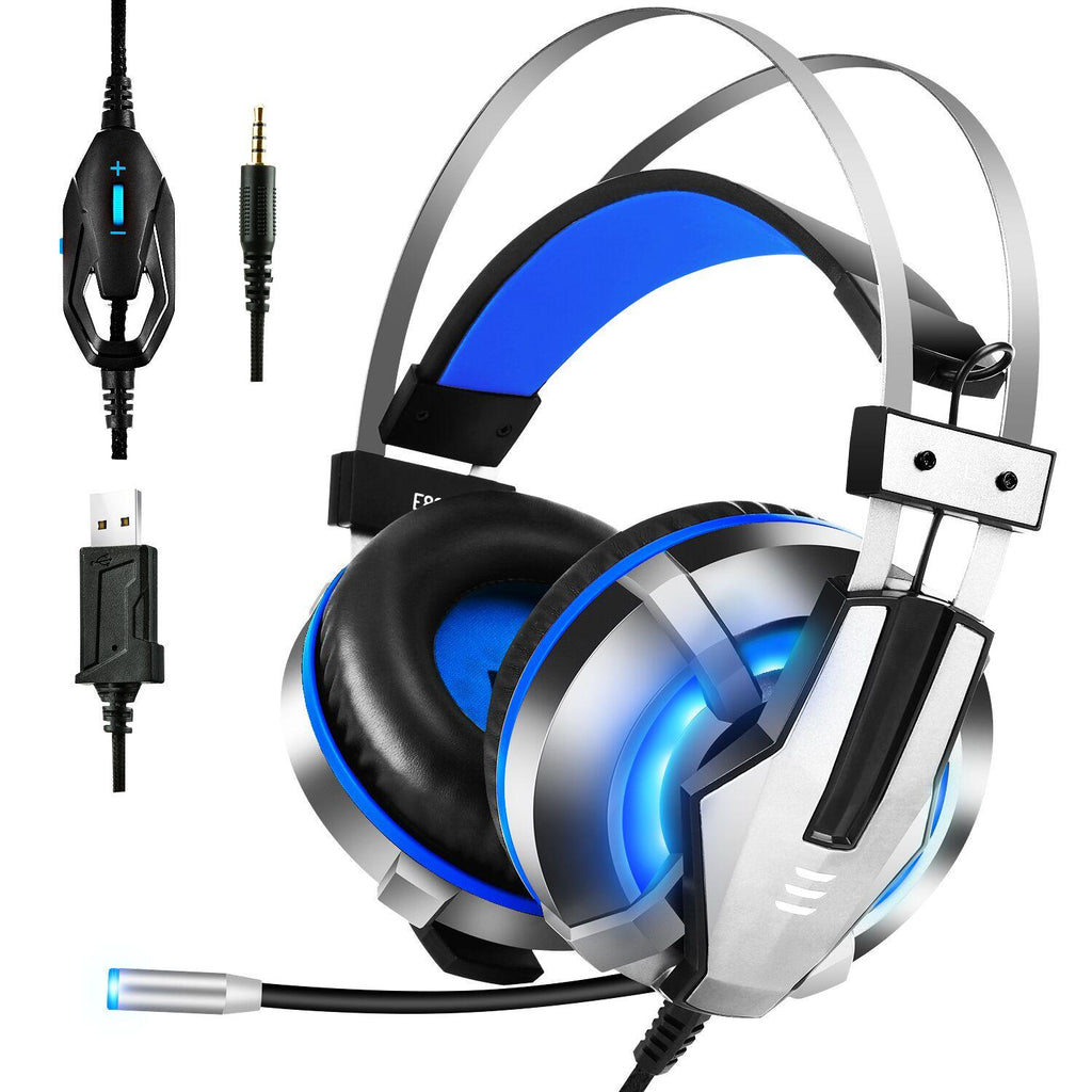 NEW Trend  Gaming Headset Gamer Ear Wired Headphones for Smartphone/PS4/PC/Xbox with Retractable Rotate Microphone and LED Light - SJB-DIAMOND ELITES