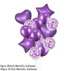 14Pcs Multi Confetti Balloons For Happy Birthday Party Balloons In Several Luxury Variant Helium Ballons For Celebrations for Boy Girls and  Babies party - SJB-DIAMOND ELITES