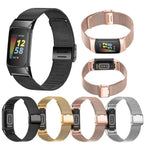 Fitbit Charge 5 6 Metal Band - Sleek Modern Design - SJB-DIAMOND ELITES