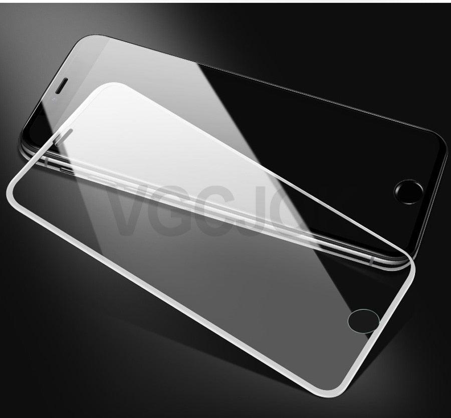 100D Curved Edge Full Cover Tempered Glass On The For iPhone 7 8 Plus Screen Protective Glass For iPhone 7 8 6 6S Plus Film Shock Absorbent Heavy Duty Protective Screen Glass Stevvex