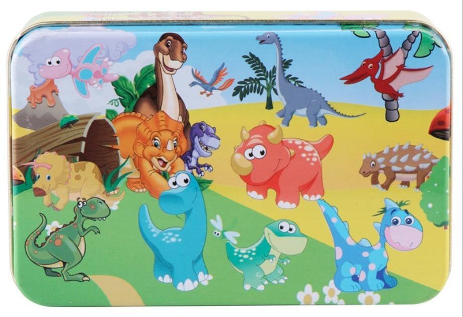 New 60 Pieces Wooden Toys Puzzle Kids Toy Cartoon Animal Wood Toys Puzzles For Child Early Educational Learning Toys for Children - SJB-DIAMOND ELITES