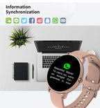 New Fashion Fitness Smart Sports Waterproof Watch For iOS/Android Sistems Smartwatch For Men and Women With Heart Rate Blood Pressure Tracker Modern Design - SJB-DIAMOND ELITES