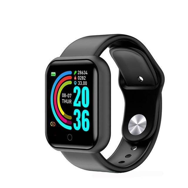 Bluetooth Smart Watches Men Waterproof Sport Fitness Tracker Smart Bracelet Blood Pressure Heart Rate Monitor Y68 Smartwatch For Men's and Boys - SJB-DIAMOND ELITES