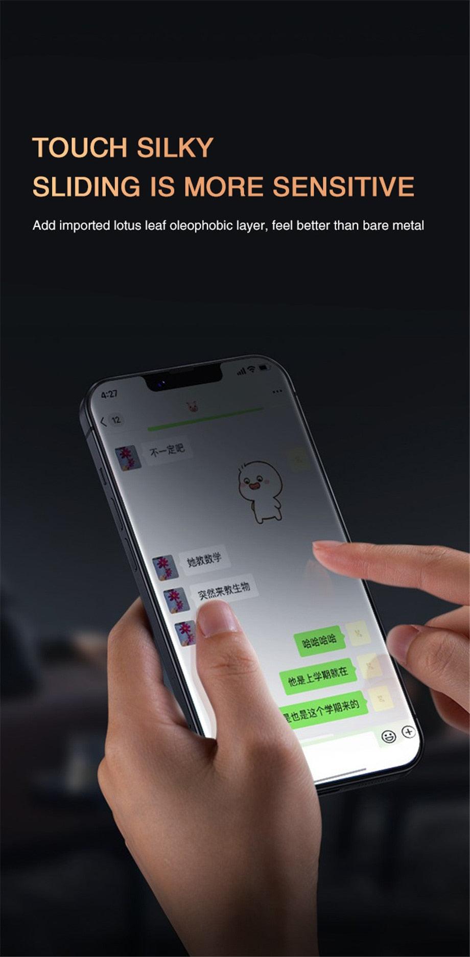Full Cover Anti-Spy Screen Protector For iPhone 11 12 13 PRO MAX Privacy Glass For iPhone 14 Pro 8 Plus XS Max XR Tempered Glass Anti-Spy  Privacy Screen Protector for iPhone Stevvex