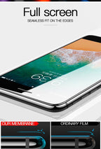 Curved Edge Tempered Glass For iPhone 12 11 Pro Xr X Xs Max Screen Protector For iPhone 6 6s 7 8 Plus SE 2020 Protective Film  Real Premium Tempered Glass Film Screen Protector for Iphone Stevvex