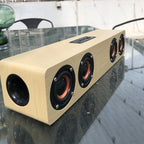 Wooden Bluetooth Speaker Portable Wireless Subwoofer Clock Soundbox Home Computer Echo Wall Soundbar HiFi Stereo TF AUX U Disk Lootquake LLC