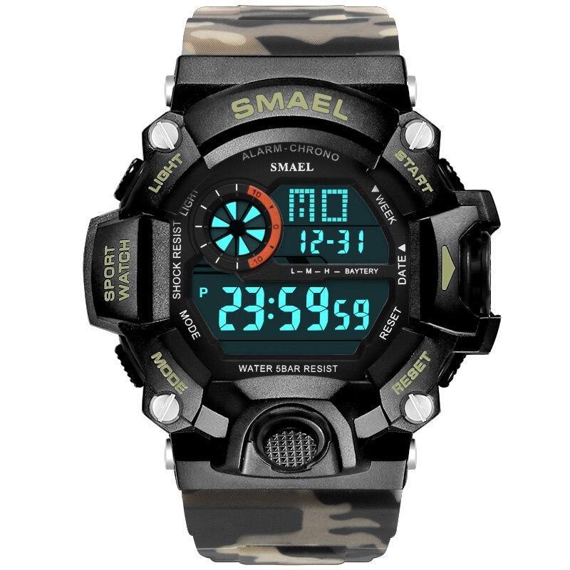 Digital Mens  Sports Waterproof 50 M Watches With Auto Date relogio masculino  Army Military Sports Unisex Watch - SJB-DIAMOND ELITES
