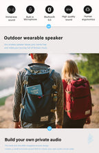 Neckband Bluetooth Speakers 12H music Wireless Wearable Speaker True 3D Stereo Sound Portable Personal Speakers with microphone Lootquake LLC