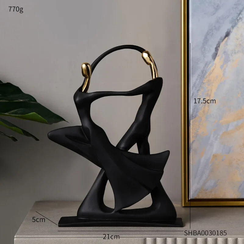 Abstract Sculpture Human Figurines Modern Home Decoration Resin Character Statue Living Room Office Bookshelf Decor Accessories