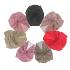 Modern Stylish Cotton Baby Newborn Cap Newborn Baby Beanie Top Bow For Baby Excellent For Photography Props Baby Turban Cap
