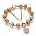New Modern Luxury Fashion Gold Heart Amazing Bracelets And Bangles Outstanding For Women With Shiny Diamond Design - SJB-DIAMOND ELITES