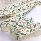 5Y 1.5cm/2.5cm Flowers Printed Cotton Floral Ribbon For Handmade DIY Craft Scrapbook Gift Packing Easter Wedding Christmas Deco Lootquake LLC