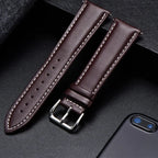 Motorola Moto Watch Band, Soft Calfskin Leather Strap, Steel Buckle