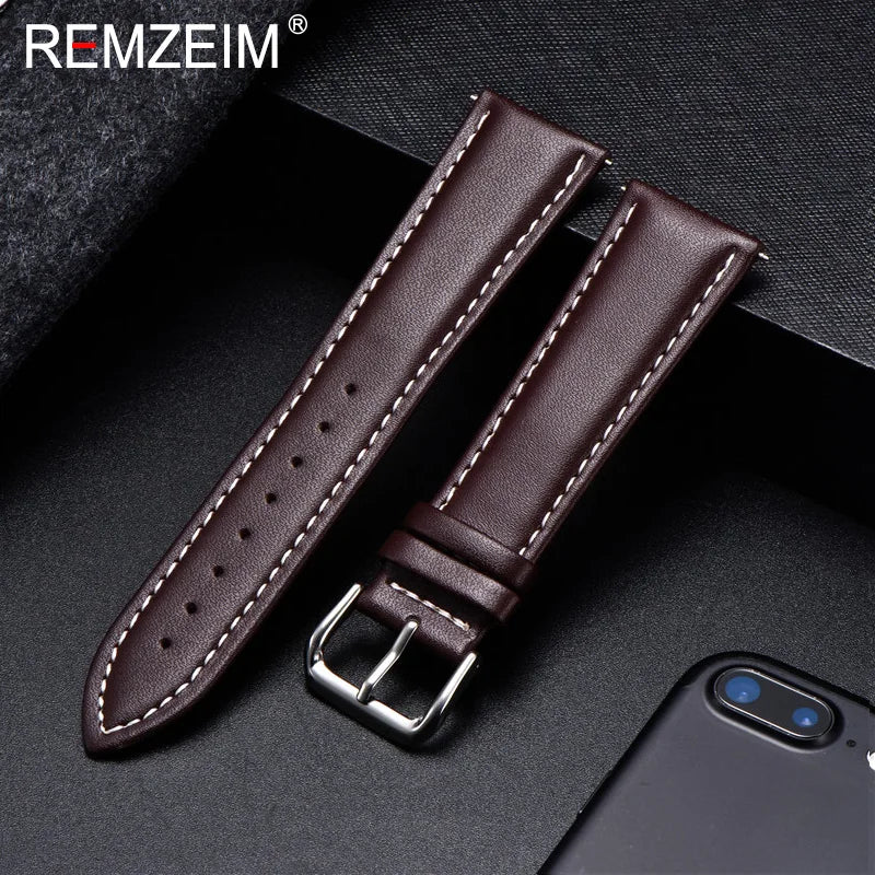 Amazfit Bands Calfskin Leather Watch Strap for Comfort and Durability