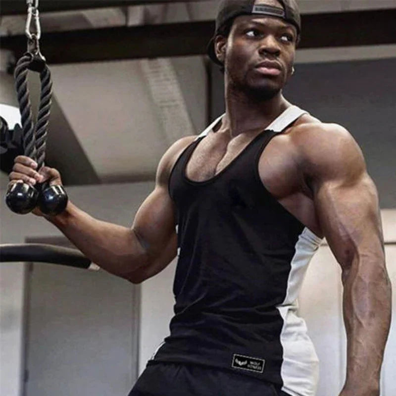 Men's Gym Stringer Tank Top