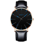 Minimalist Men's Fashion Ultra Thin Watch Simple Men Business Stainless Steel Mesh Belt Quartz Watch Relogio Masculino - SJB-DIAMOND ELITES