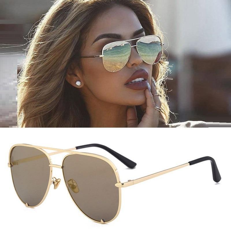 Luxury Lady Vintage Round Metal  Sunglasses For  Driving Black Retro Mirror Sunglasses Woman  Shade Sunglasses With  UV400 Protection - SJB-DIAMOND ELITES