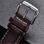 Motorola Moto Watch Band, Soft Calfskin Leather Strap, Steel Buckle