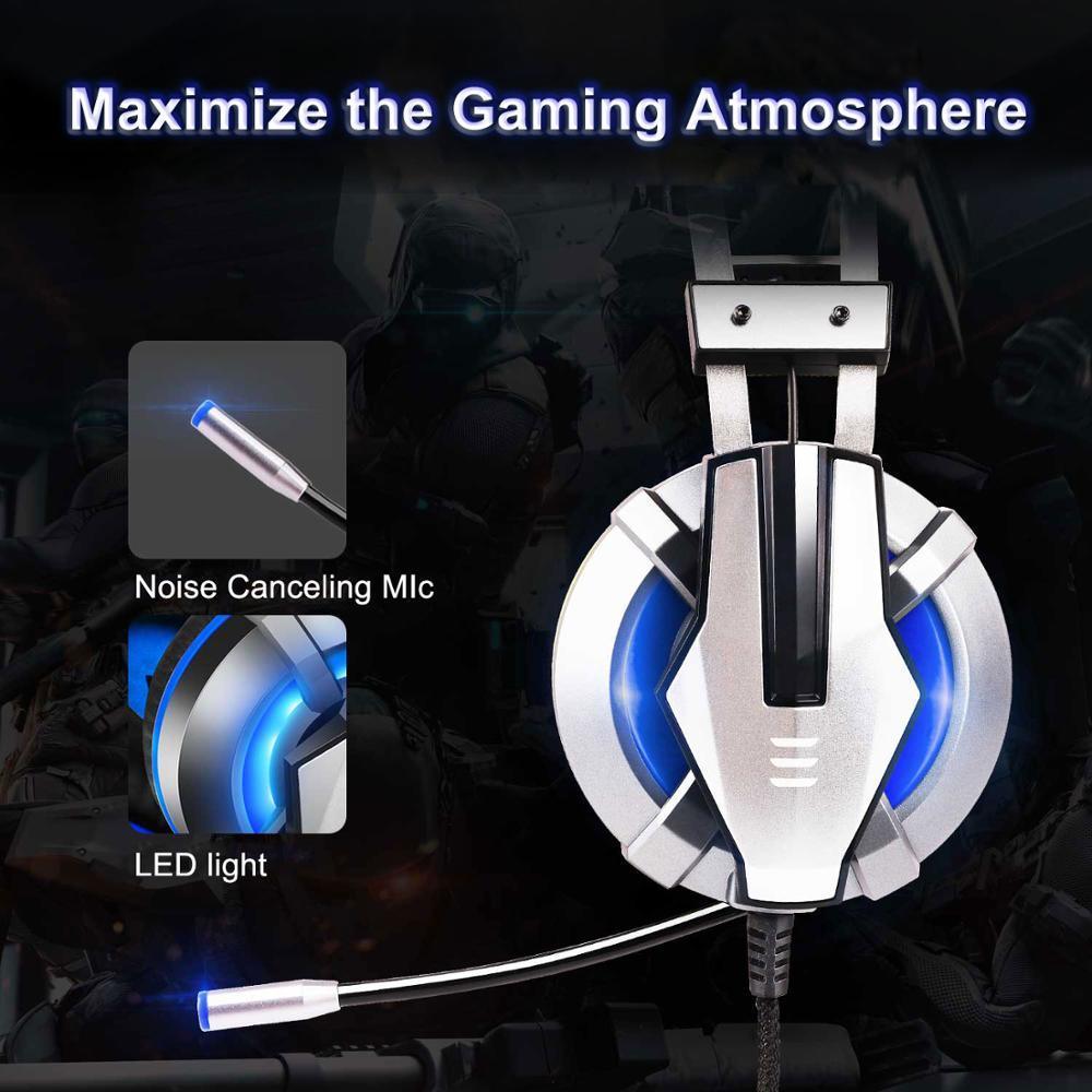 NEW Trend  Gaming Headset Gamer Ear Wired Headphones for Smartphone/PS4/PC/Xbox with Retractable Rotate Microphone and LED Light - SJB-DIAMOND ELITES