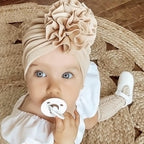 Flower Baby Hat Soft Cotton Hat Turban for Baby Girl Infant Toddler Newborn Baby Cap Headwraps