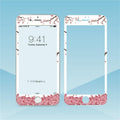 Flowers Cartoon Screen Protector For iPhone 13 12 11 Pro Max Soft Edge Tempered Glass on For iPhone XS MAX XR 7 8 PLUS Lovely Easy Installation Frame 9H Hardness Full Coverage Bubble Free Cute Lovely Cherry Blossom Design Glass For iPhone Stevvex