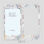 3D Curved Edge Tempered Glass for iPhone 6 6s 7 8 Plus Fashion Flowers Pattern Screen Protector Protective Film Tempered Glass Screen Protector Designed for iPhone Stevvex